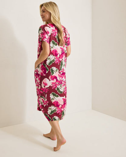 Satin Maxi Sleep Caftan - Tommy Bahama Women