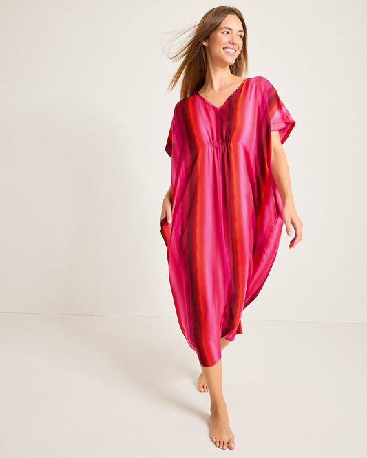 Satin Maxi Sleep Caftan - Tommy Bahama Women