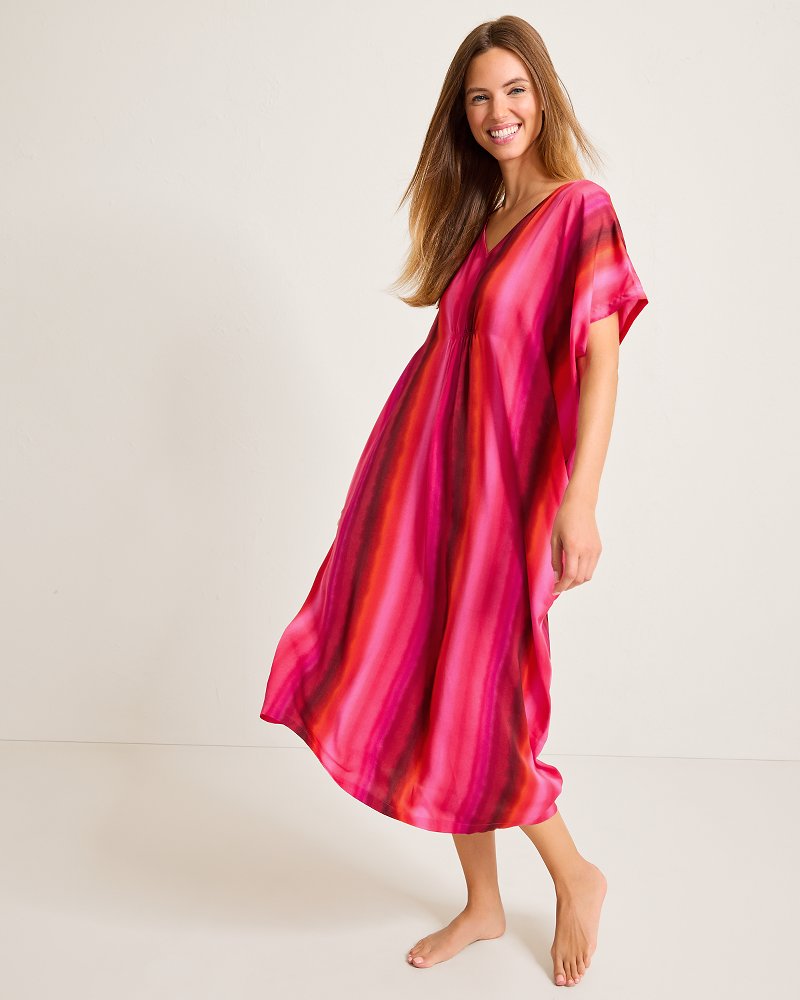 Satin Maxi Sleep Caftan - Tommy Bahama Women
