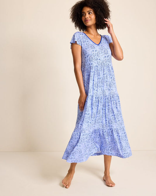 Jersey Short-Sleeve Maxi Sleep Dress - Tommy Bahama Women