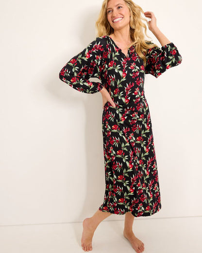 Jersey Long-Sleeve Maxi Sleep Dress - Tommy Bahama Women