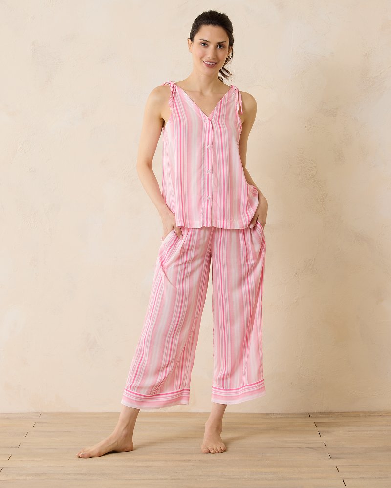Woven Challis Tank & Cropped Pants Pajama Set - Tommy Bahama Women