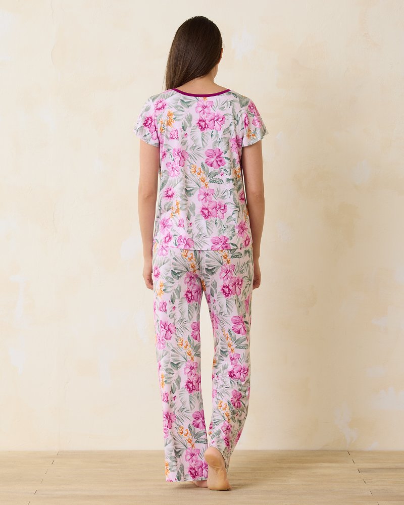 Jersey Short Sleeve & Pants Pajama Set - Tommy Bahama Women