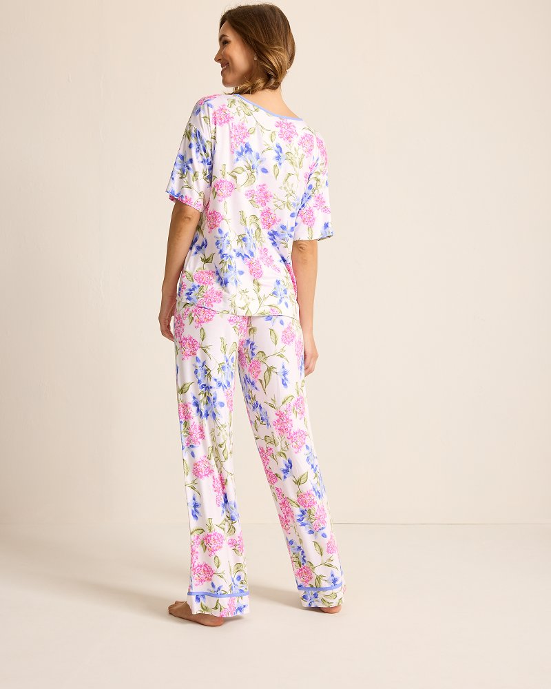 Jersey V-Neck Top & Pants Pajama Set - Tommy Bahama Women