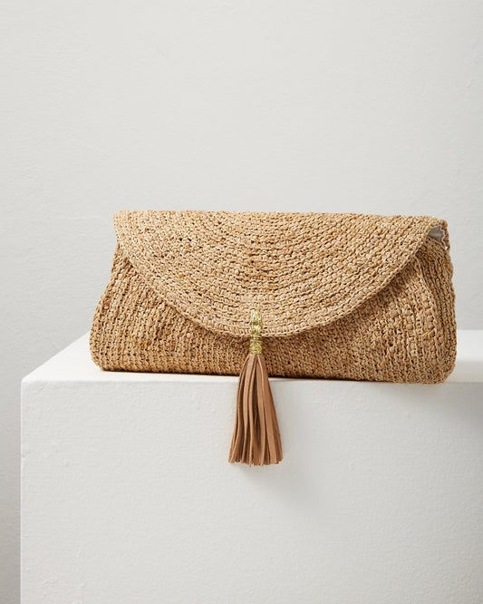 Islamora Lux Crocheted Raffia Clutch - Tommy Bahama Women