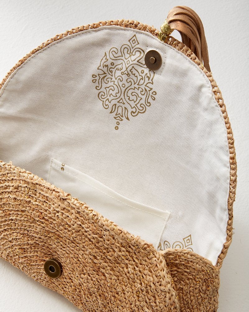 Islamora Lux Crocheted Raffia Clutch - Tommy Bahama Women