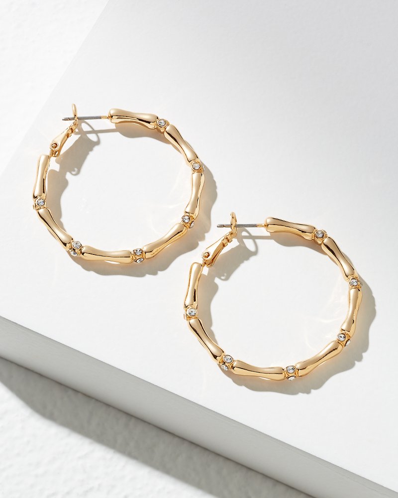 Island Essence Bamboo Hoop Earrings - Tommy Bahama Women