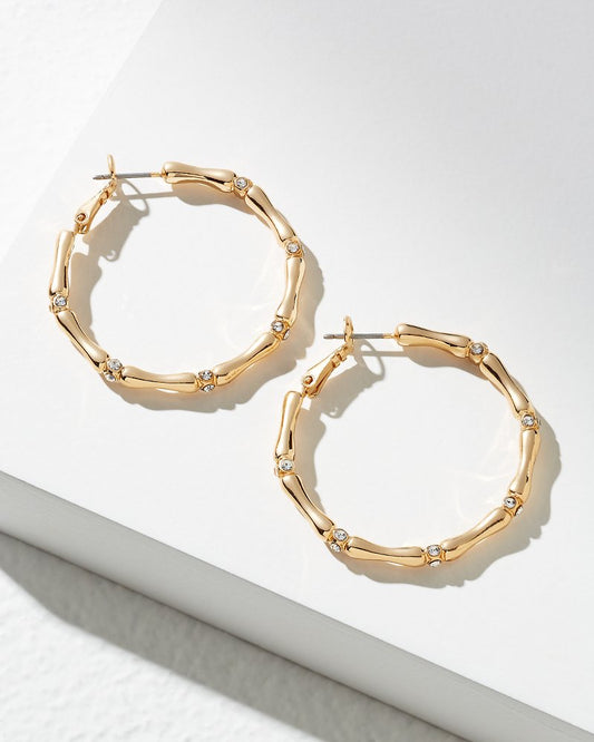 Island Essence Bamboo Hoop Earrings - Tommy Bahama Women
