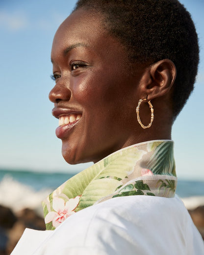 Island Essence Bamboo Hoop Earrings - Tommy Bahama Women